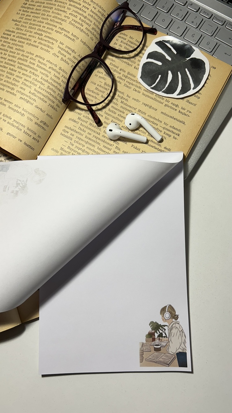 Yazma temalı notepad