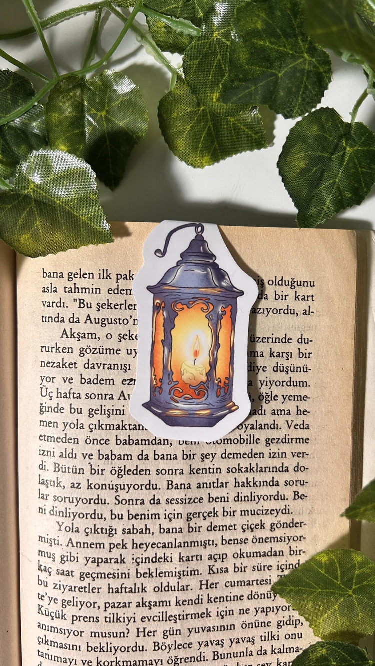 Lamba temalı mıknatıslı kitap ayracı