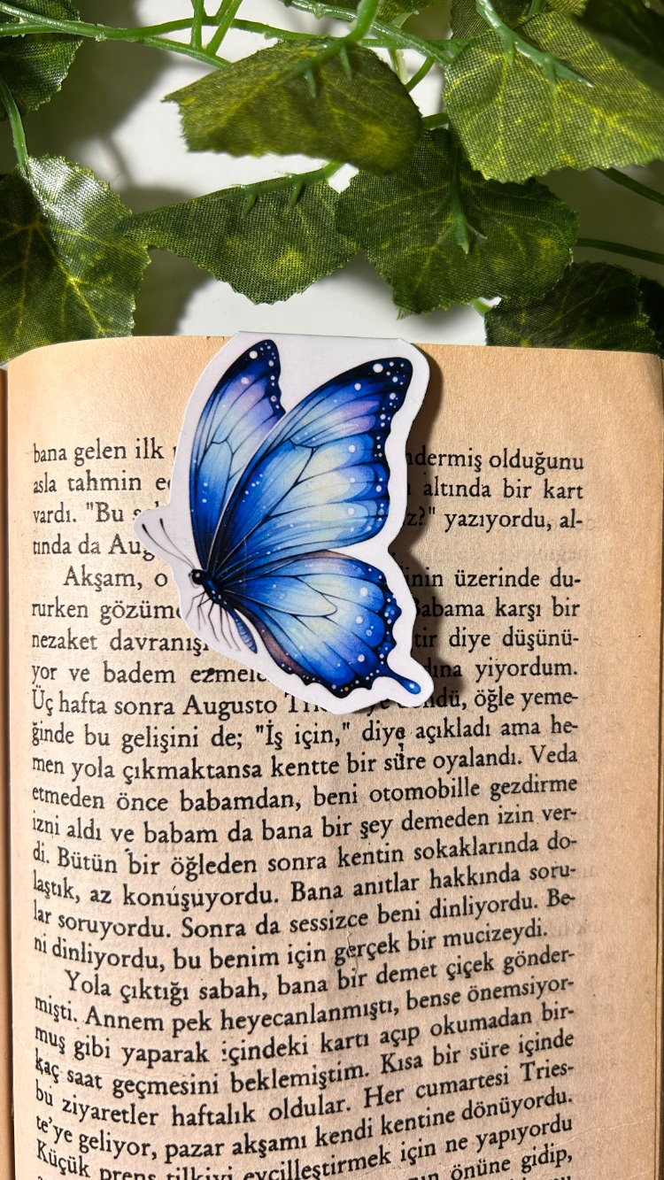 Mıknatıslı kelebek kitap ayracı, Magnetli kitap ayracı, Manyetik kitap ayracı