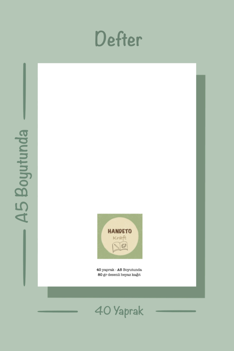 Cozy Temalı Notepad Çek Kopar Defter, Tutkallı Bloknot, A5, Çizgisiz Defter