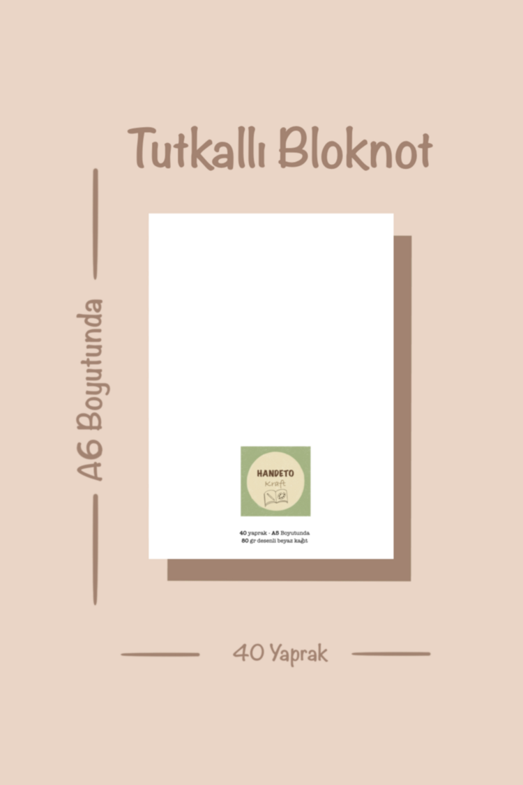 Noel baba temalı notepad /Çek kopar not defteri, A6 boyutu, 40 sf., Tutkalla birleştirilmiştir.