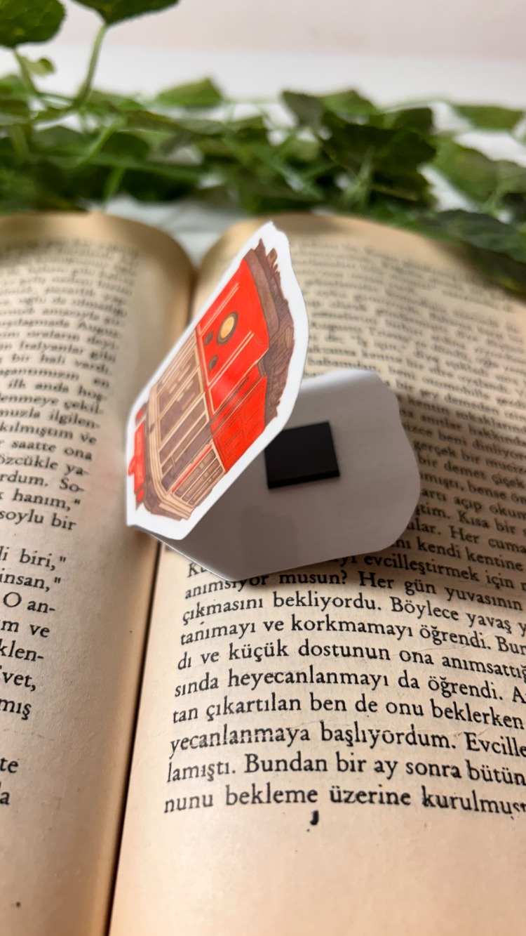 Mıknatıslı Tramvay kitap ayracı, Magnetli kitap ayracı, Manyetik kitap ayracı