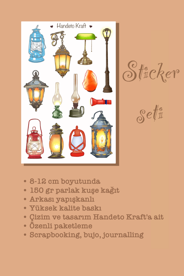 Lamba temalı sticker seti