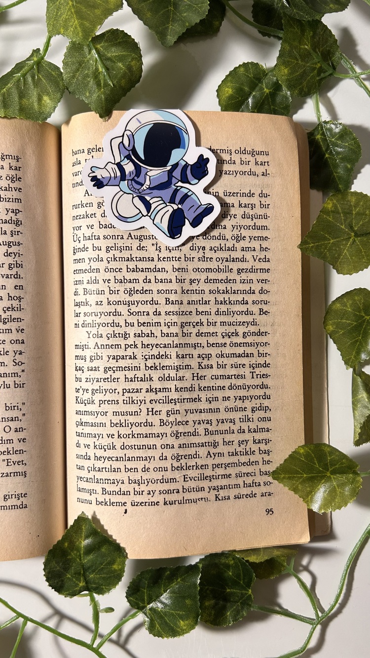 Mıknatıslı Astronot kitap ayracı Magnetli kitap ayracı Manyetik kitap ayracı