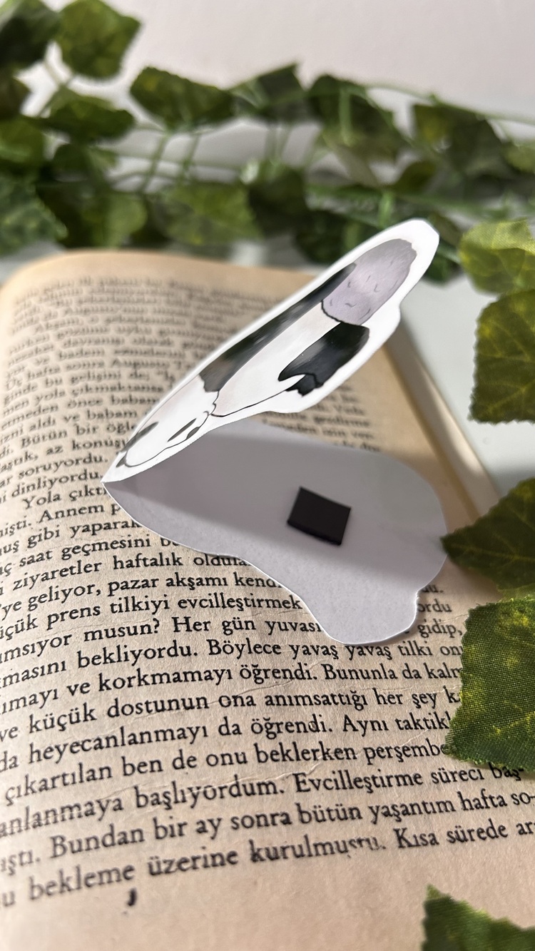 Mıknatıslı Panda kitap ayracı, Magnetli kitap ayracı, Manyetik kitap ayracı
