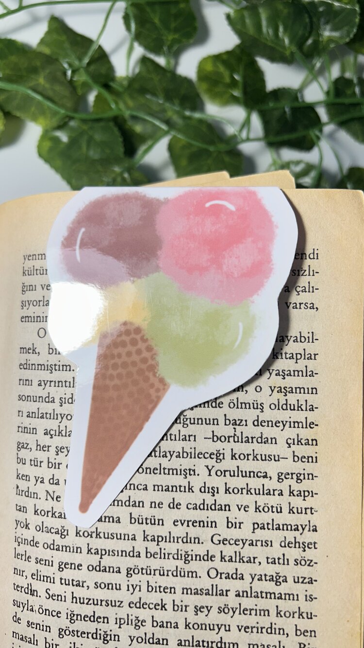 Yaz temalı 4'lü çoklu mıknatıslı kitap ayracı seti