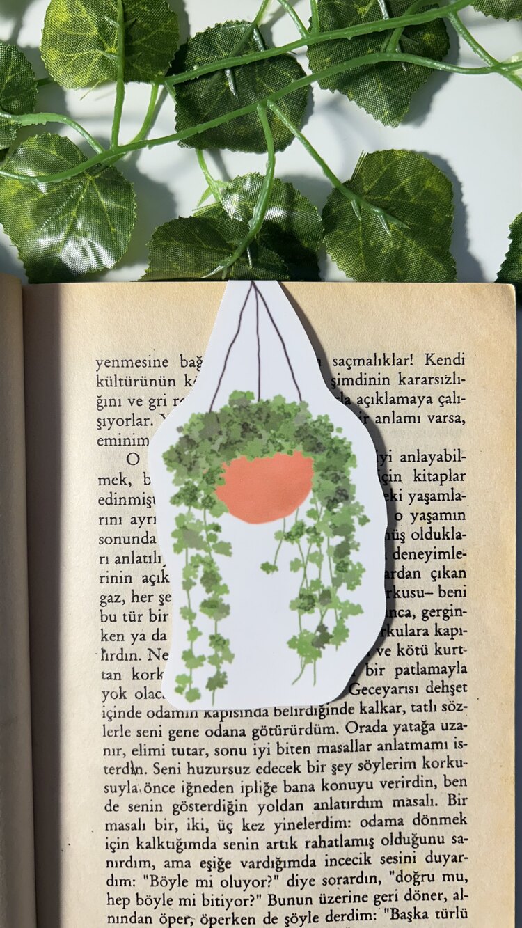 Salkım çiçek mıknatıslı kitap ayracı