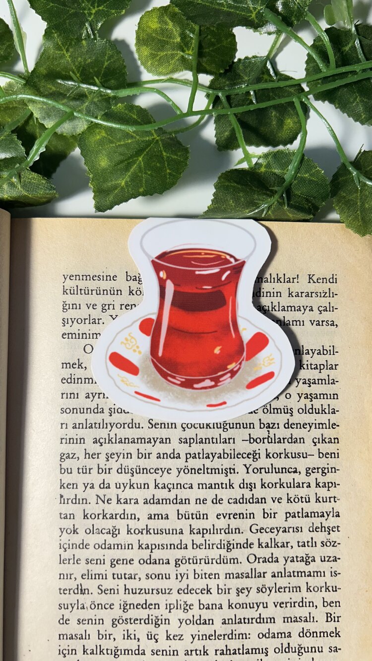 Çay mıknatıslı kitap ayracı