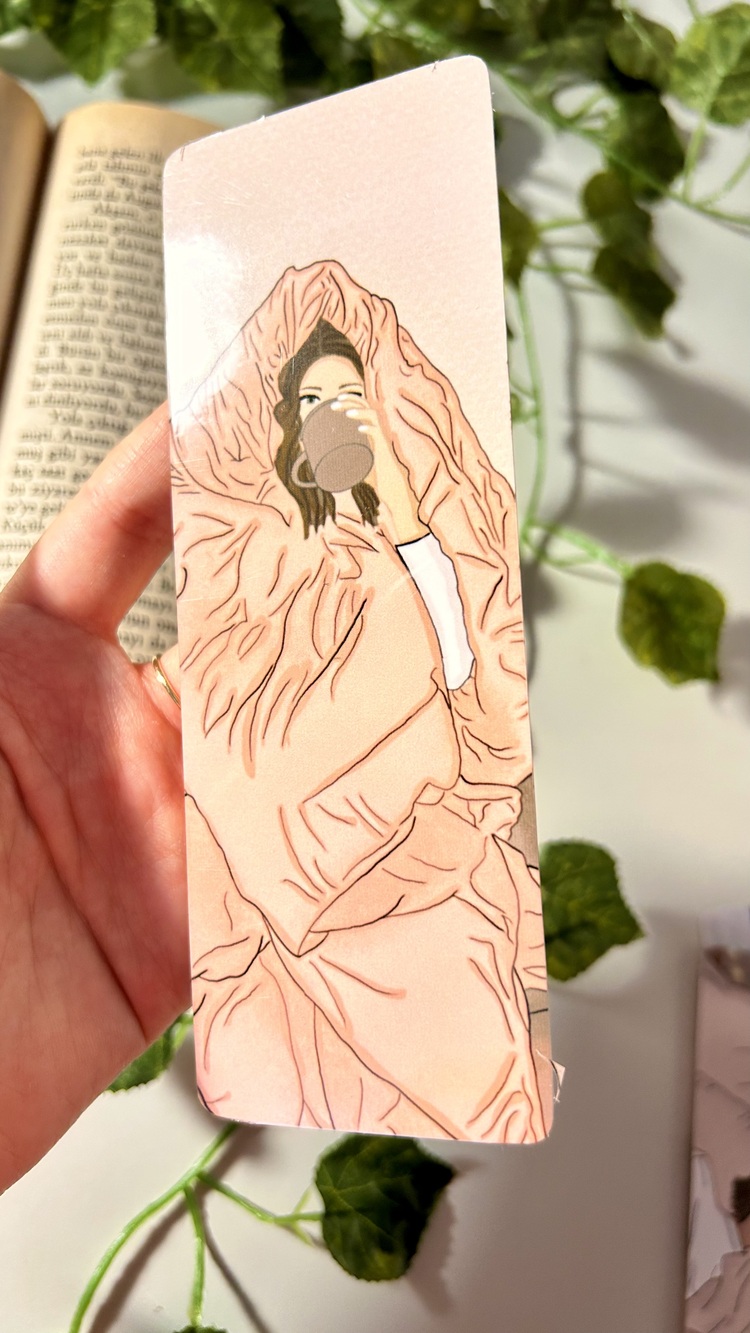 Yorgan temalı kitap ayracı