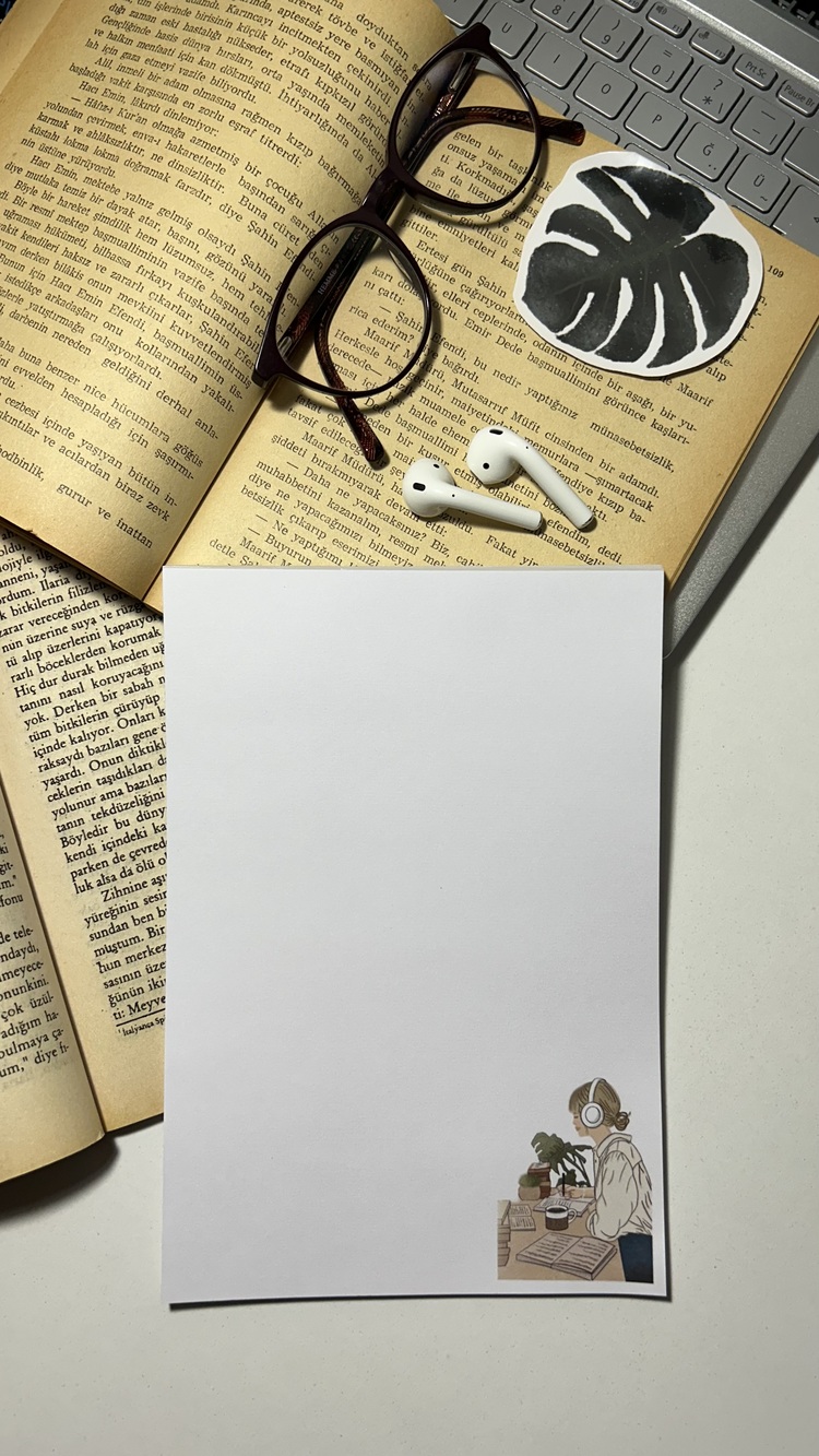 Yazma temalı notepad