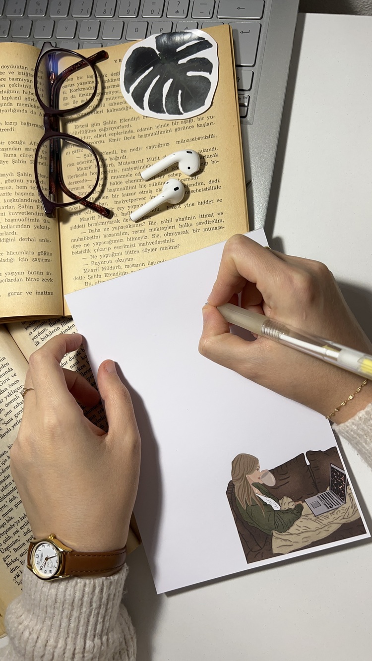 Film Temalı Notepad Çek Kopar Defter, Tutkallı Bloknot, A5, Çizgisiz Defter