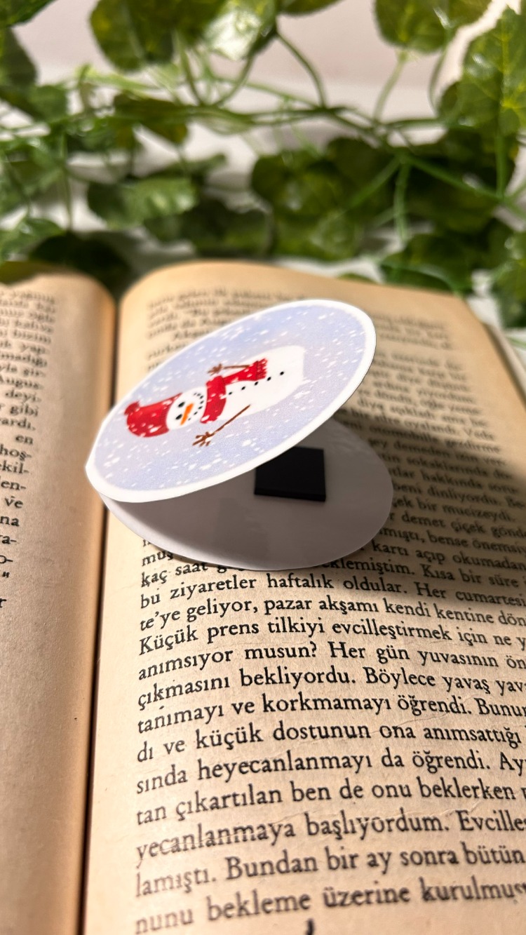 Mıknatıslı kardan adam kitap ayracı yılbaşı hediyesi yeni yıl hediyesi