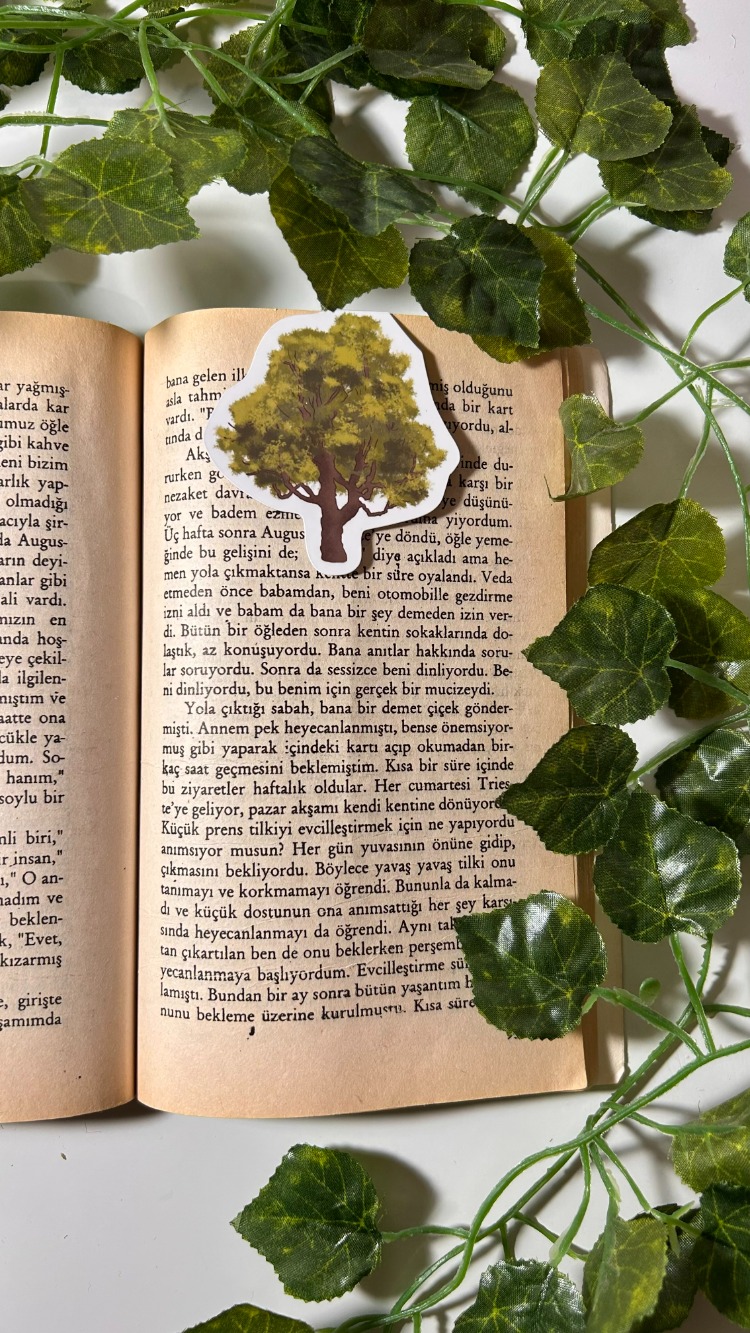 Mıknatıslı Ağaç kitap ayracı, Magnetli kitap ayracı, Manyetik kitap ayracı