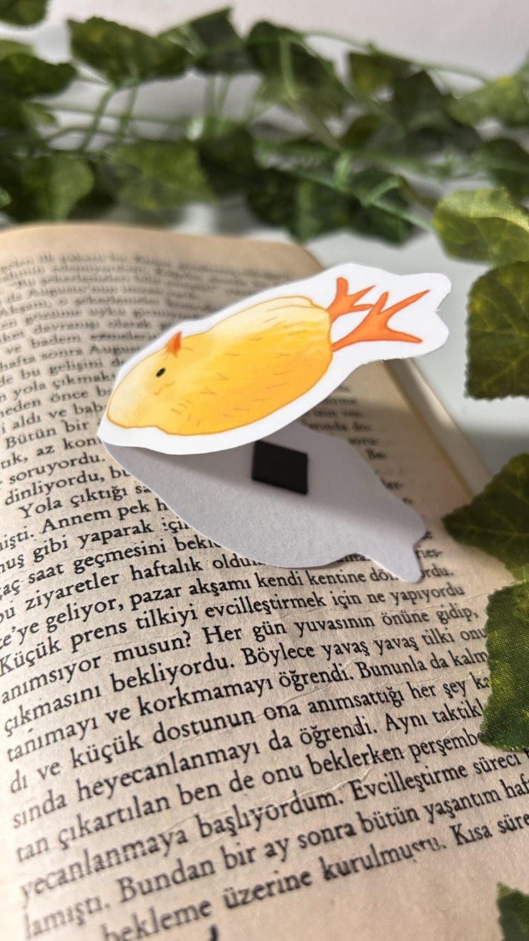 Mıknatıslı Civciv kitap ayracı, Magnetli kitap ayracı, Manyetik kitap ayracı