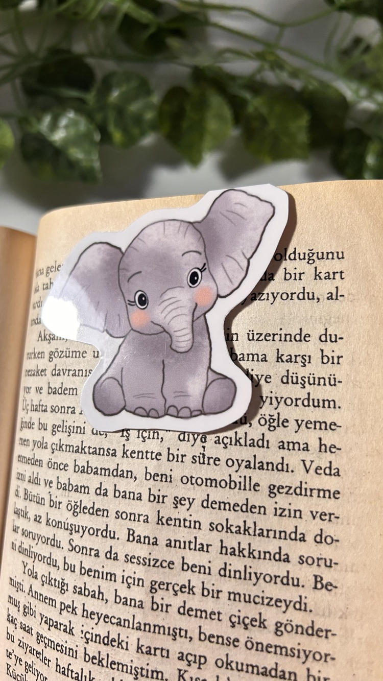 Mıknatıslı Fil kitap ayracı, Magnetli kitap ayracı, Manyetik kitap ayracı