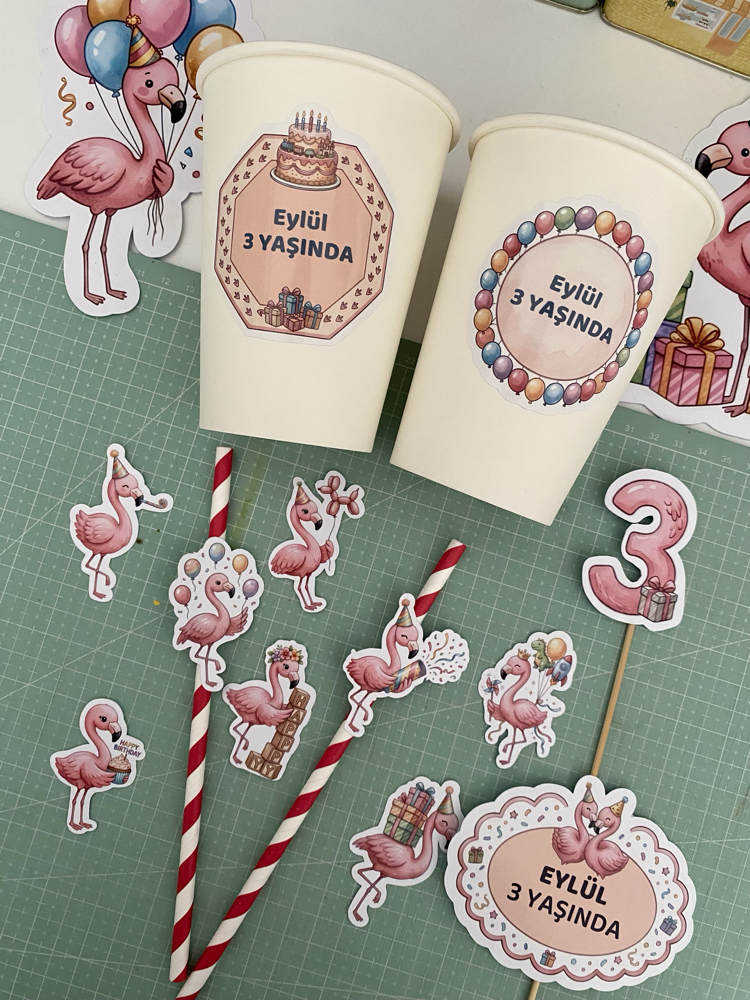 Flamingo Temalı Doğum Günü Konsepti