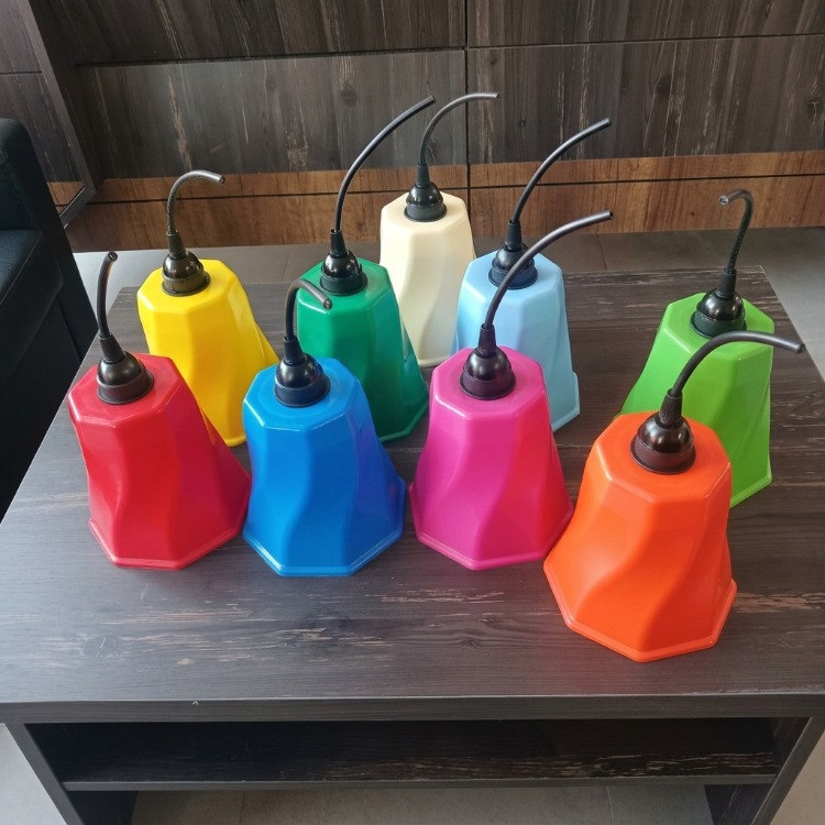 5 Li Paket Plastik Ağaç Feneri Renkli Bahçe Aydınlatma