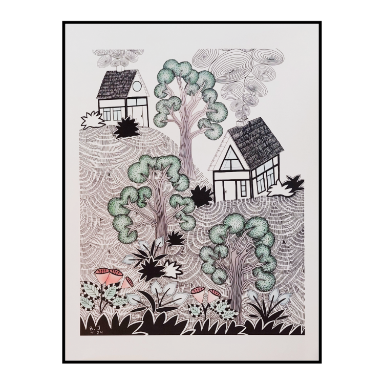 Huzurlu Orman Serisi/Cozy Forest Series Poster Baskı