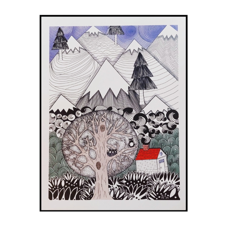 Huzurlu Orman Serisi/Cozy Forest Series Poster Baskı