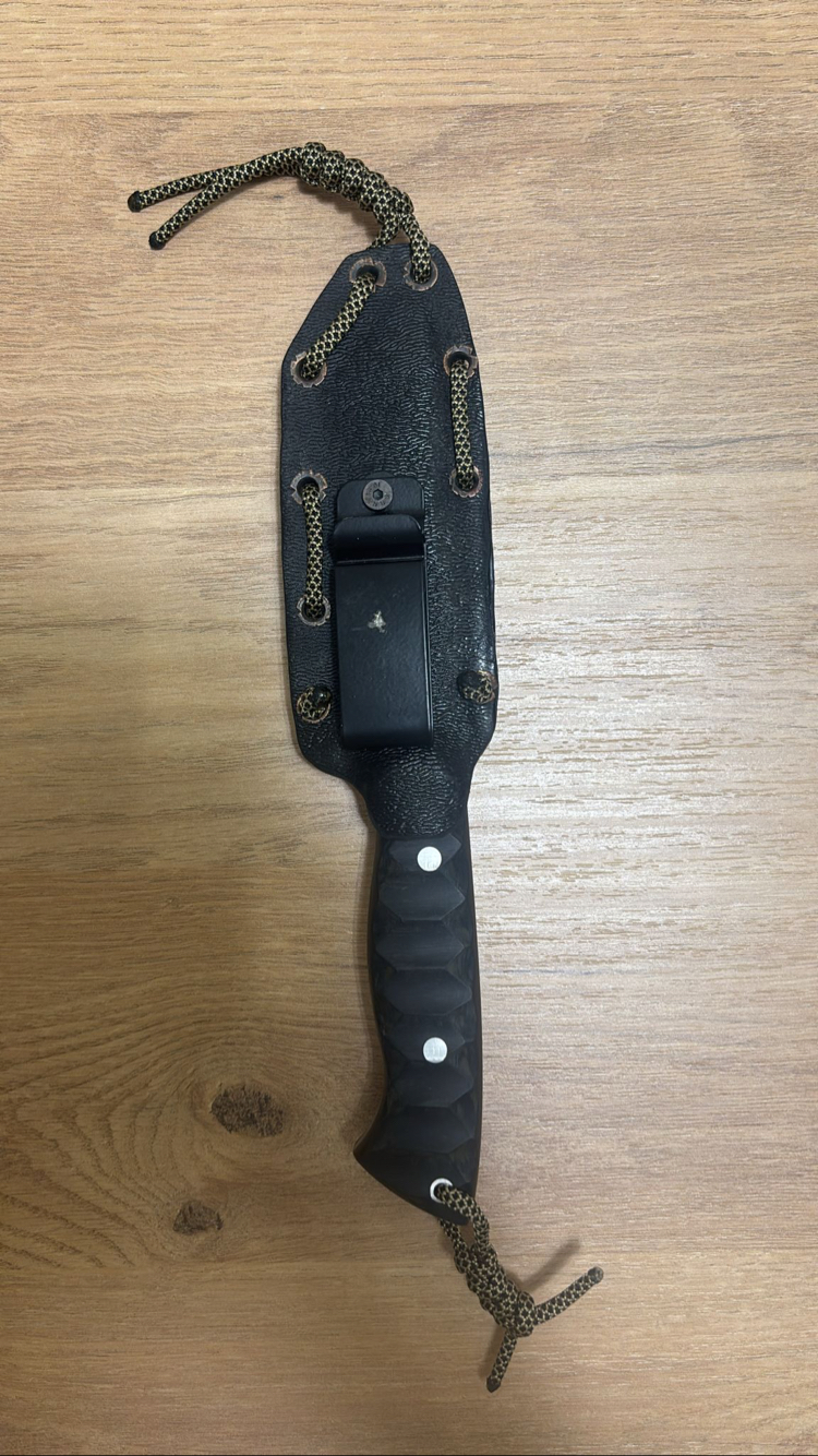 4116 çelikten tanto bıçak ve kydex kılıf
