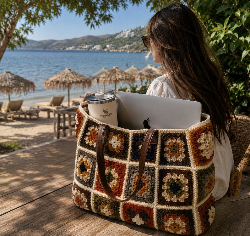 granny square bag (sipariş ile örülmektedir) 
