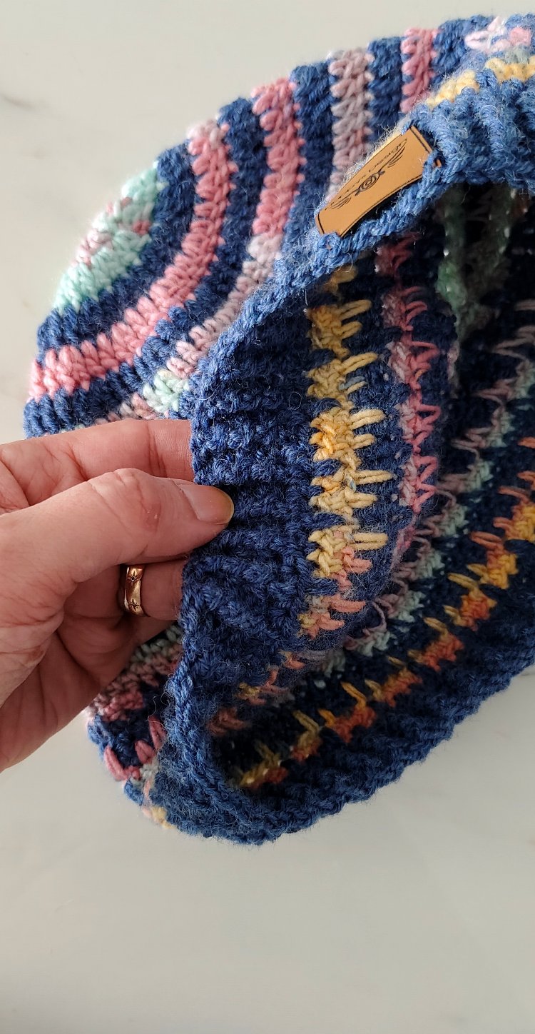 Örgü yün balıkçı beresi 