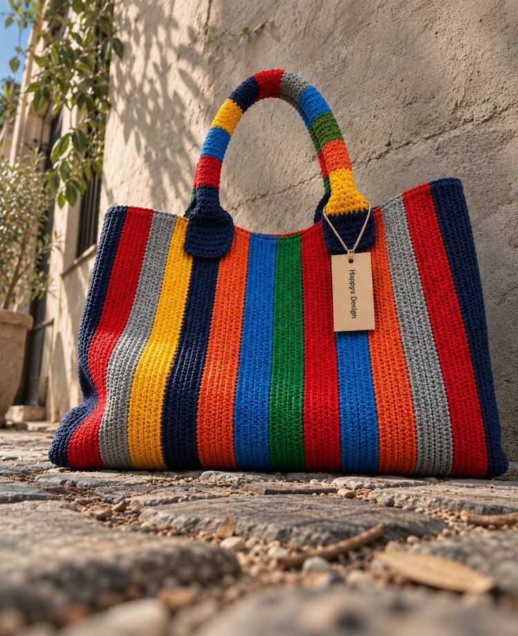rainbow Crochet bag (sipariş ile örülmektedir)