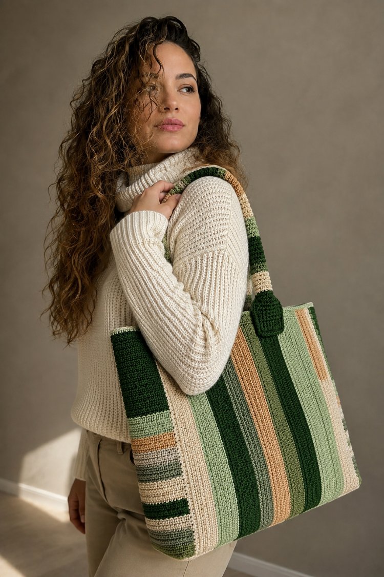 Green bag (sipariş ile örülmektedir)