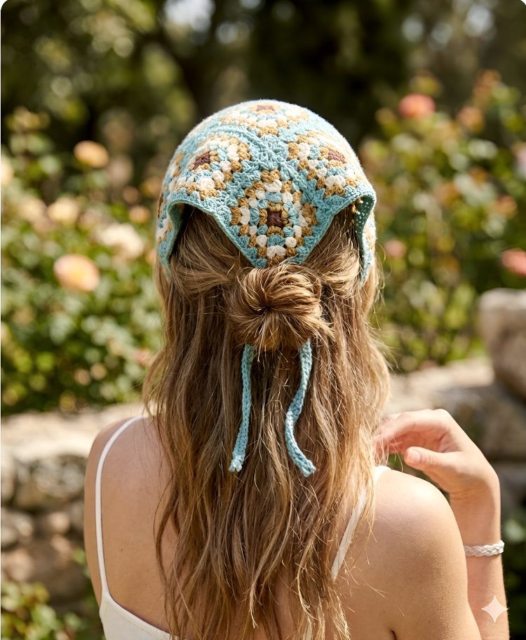 Örgü bandana (sipariş ile örülmektedir) 