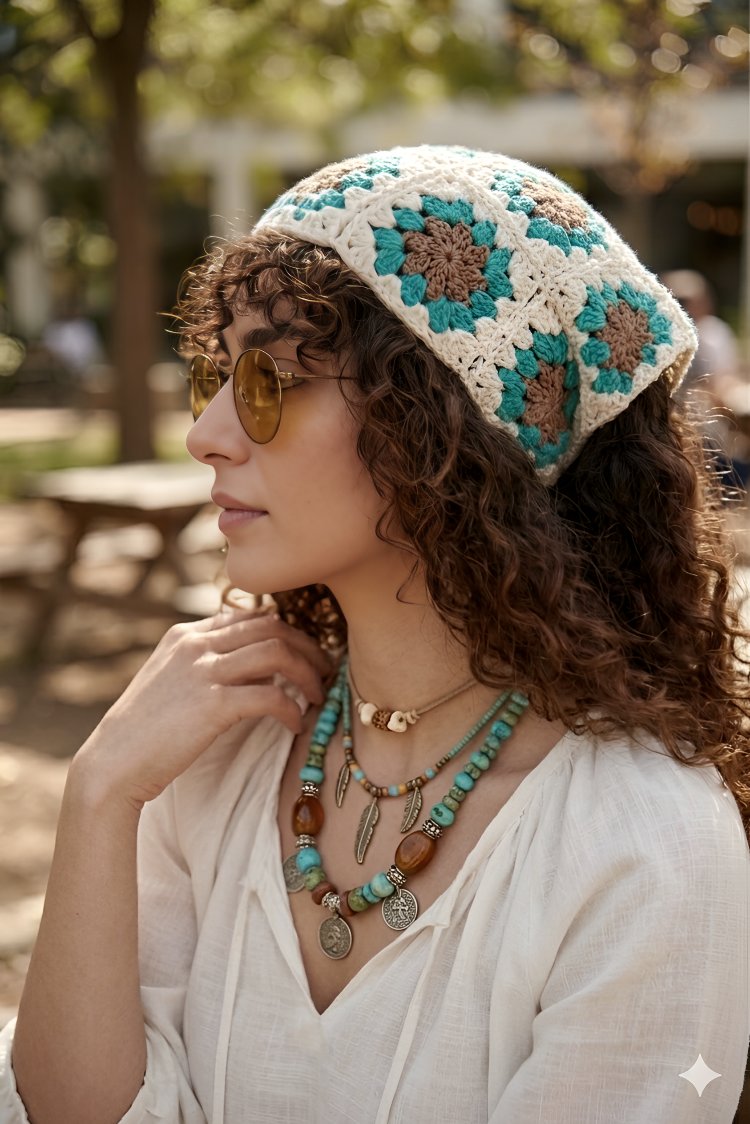 Örgü bandana (sipariş ile örülmektedir) 