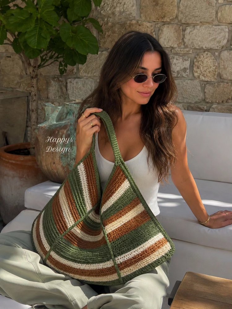 haki boho bag (sipariş ile örülmektedir) 