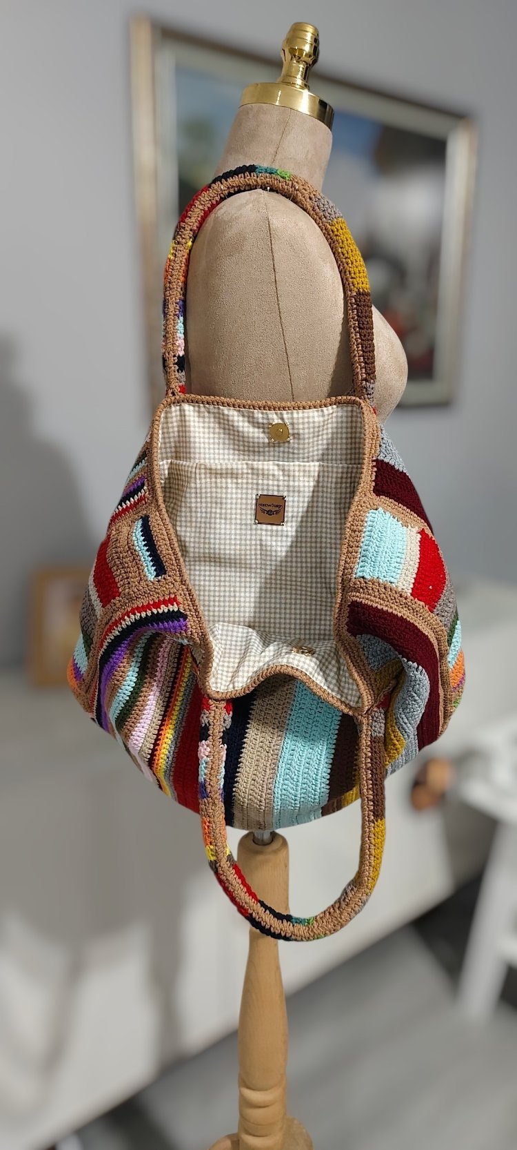 Örgü cotton çanta(sipariş ile örülmektedir) 