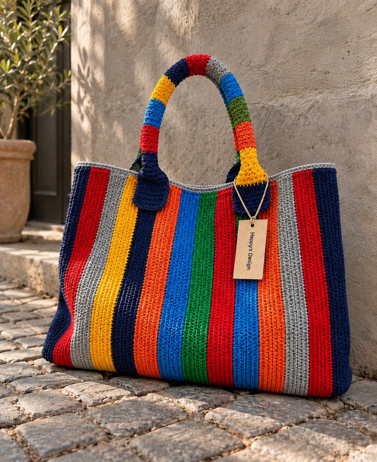 rainbow Crochet bag (sipariş ile örülmektedir)