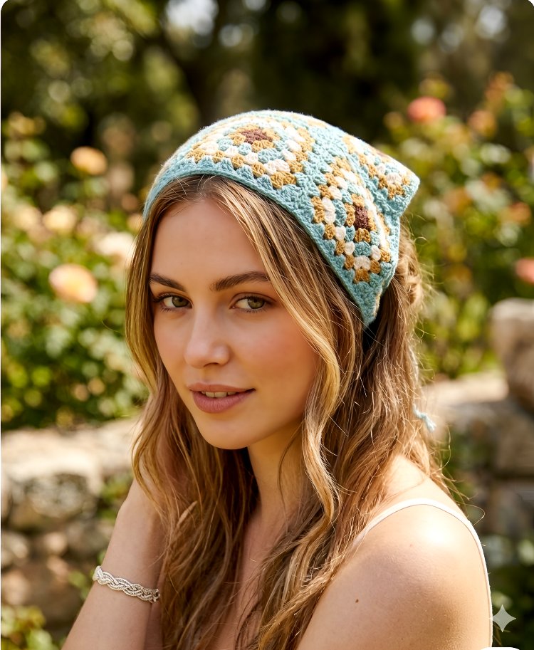 Örgü bandana (sipariş ile örülmektedir) 