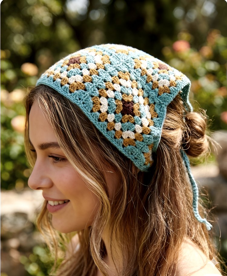 Örgü bandana (sipariş ile örülmektedir) 