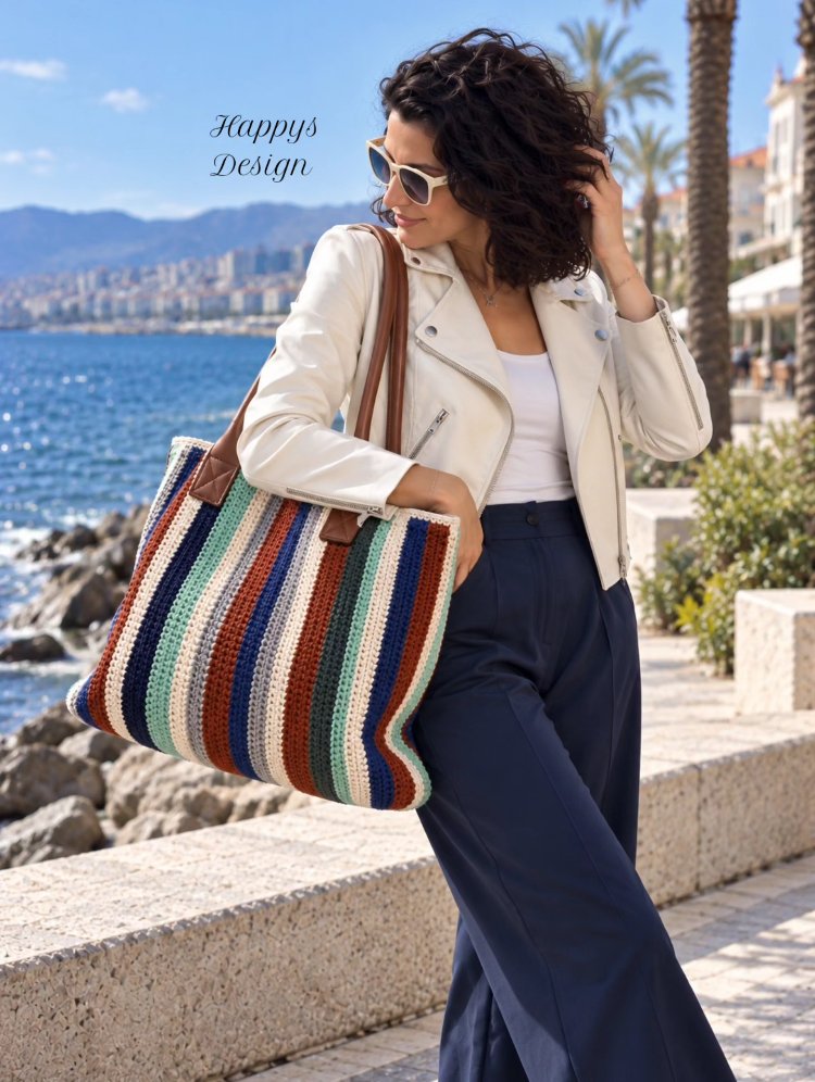 Örgü çizili bag (sipariş ile örülmektedir)