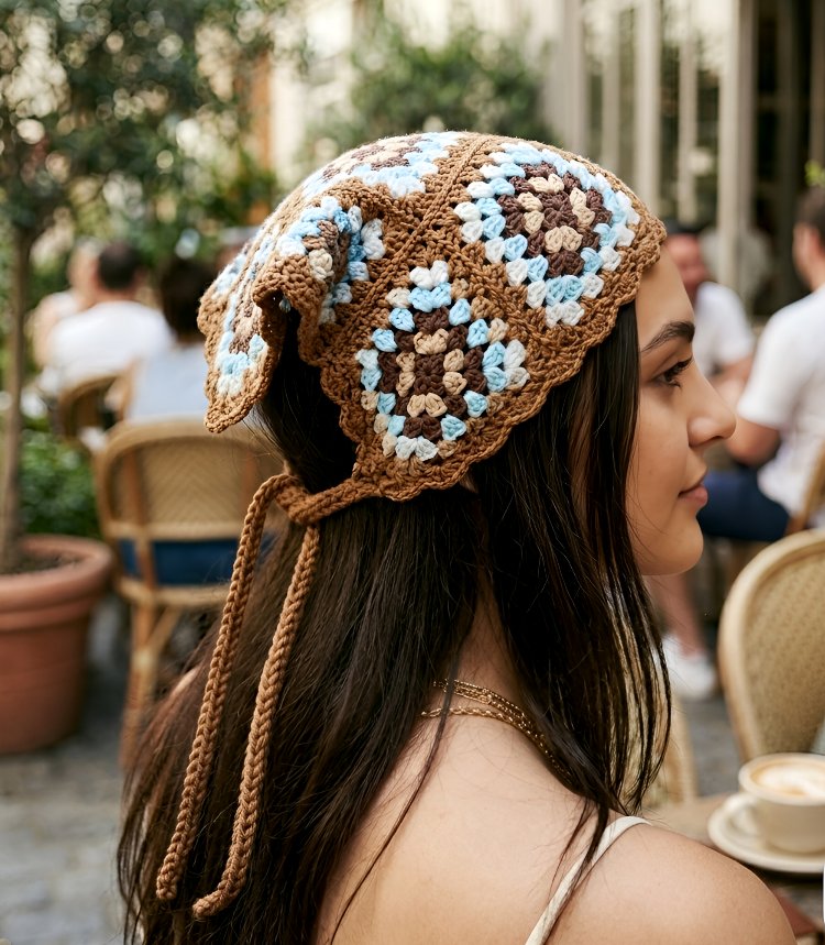 Örgü bandana (sipariş ile örülmektedir) 