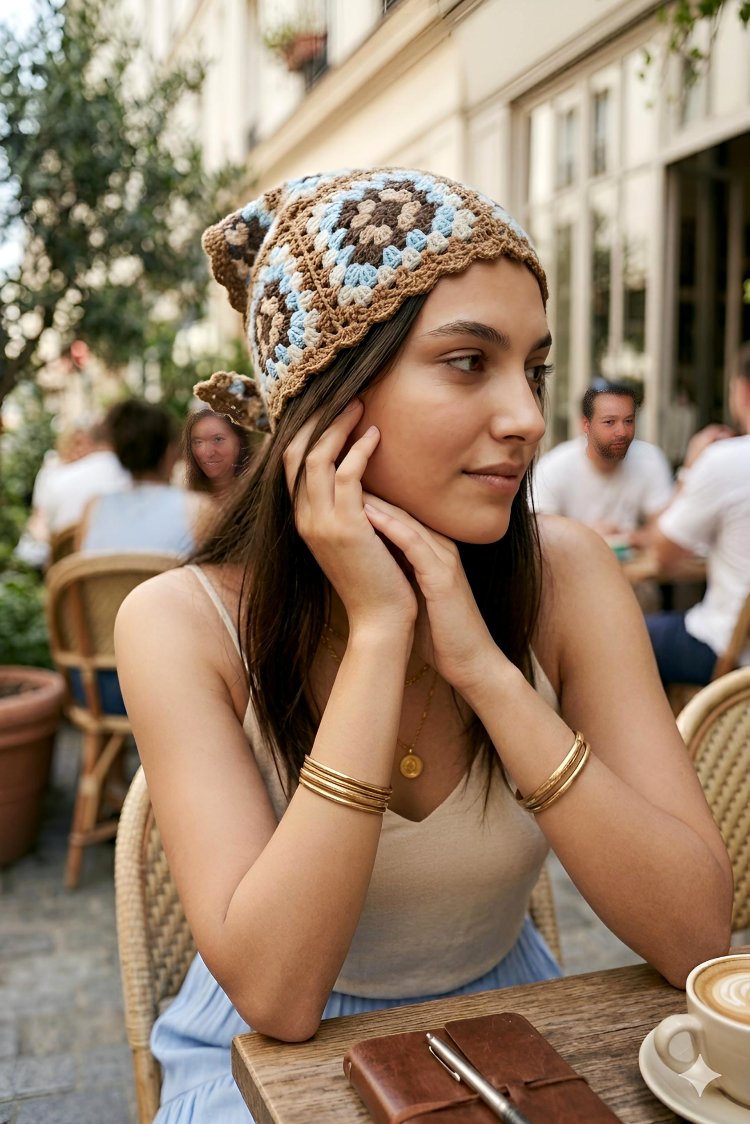 Örgü bandana (sipariş ile örülmektedir) 