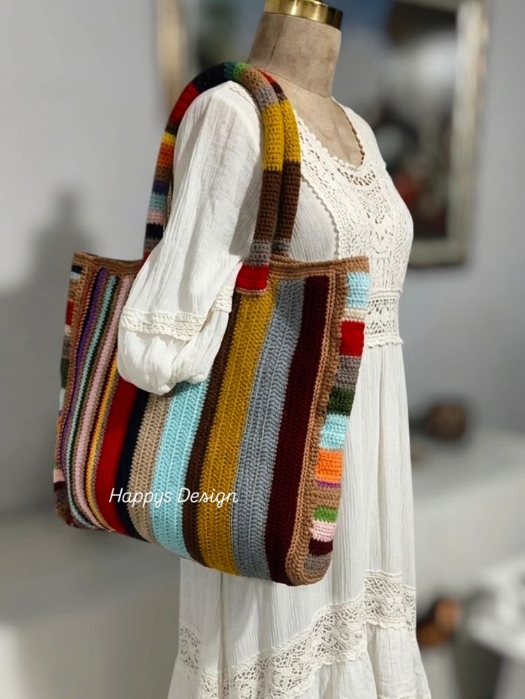 Örgü cotton çanta(sipariş ile örülmektedir) 