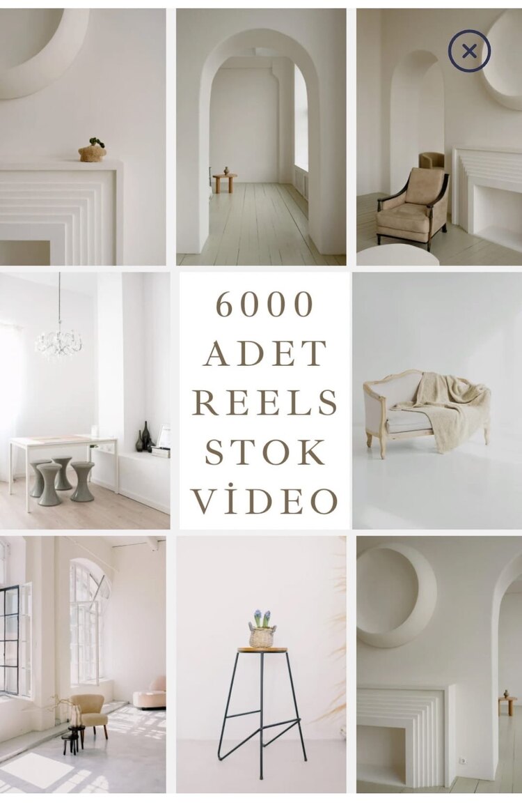 6000 ADET REELS STOK VİDEO