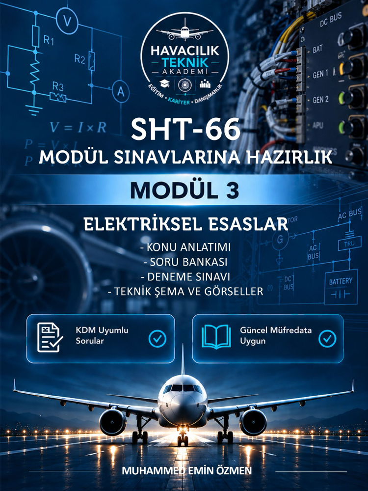 SHT-66 Modül 3 – Elektriksel Esaslar | Sınava Hazırlık Kitabı