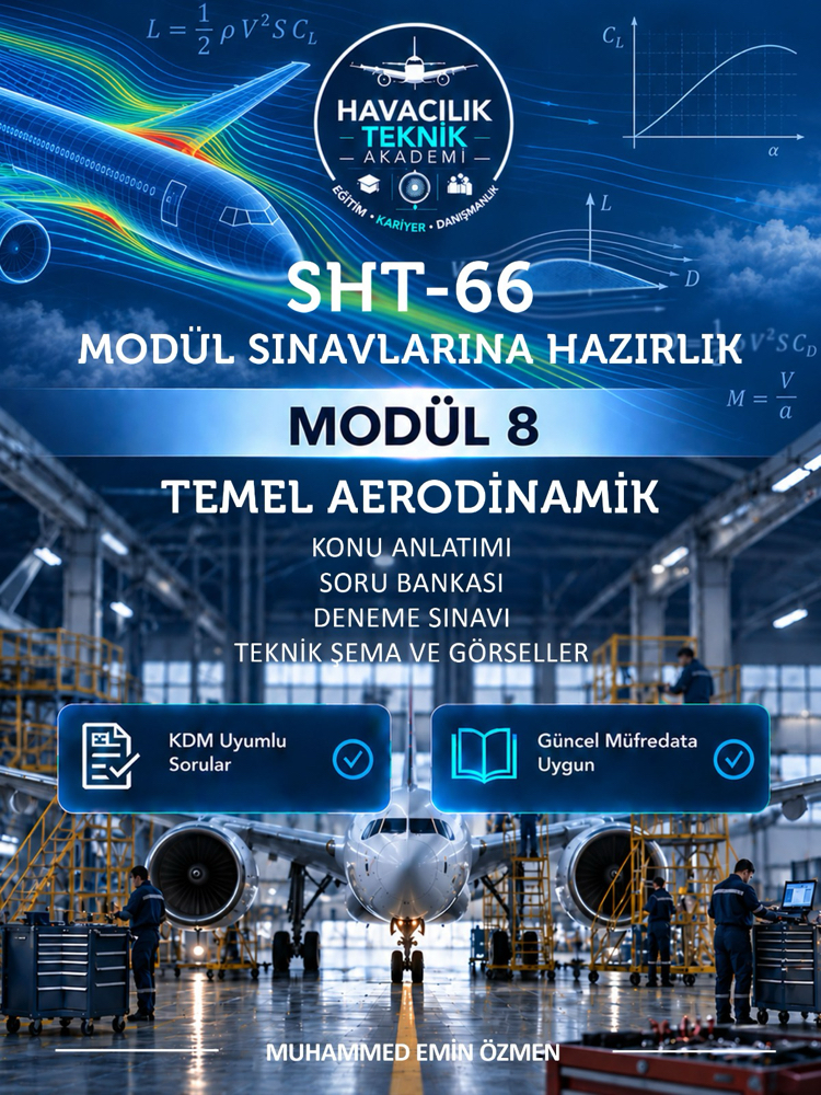 SHT-66 Modül 8 – Temel Aerodinamik | Sınava Hazırlık Kitabı