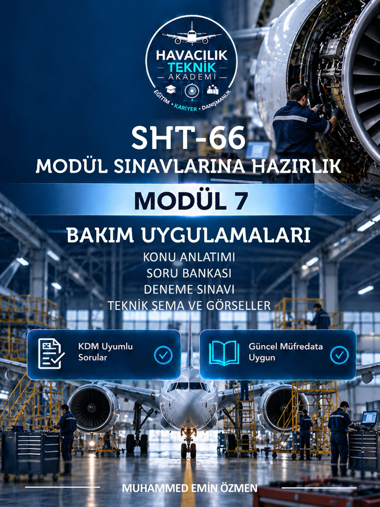 SHT-66 Modül 7 – Bakım Uygulamaları | Sınava Hazırlık Kitabı