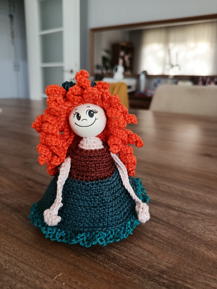 Turuncukafa mini amigurumi bebek