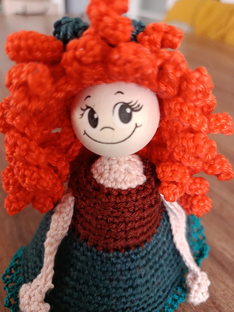 Turuncukafa mini amigurumi bebek