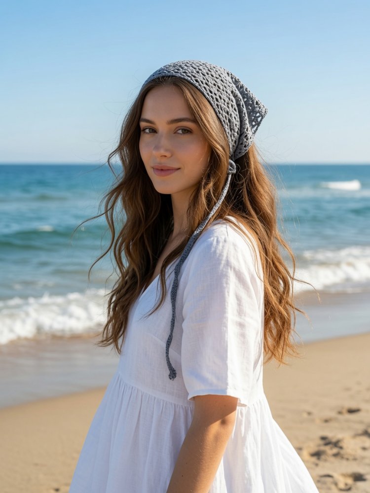 Indigo mavi bandana