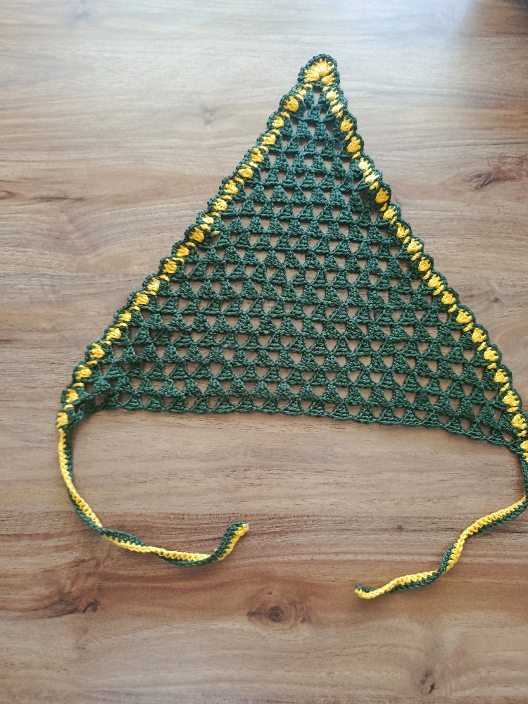 Koyu Yeşil ve Sarı Bandana
