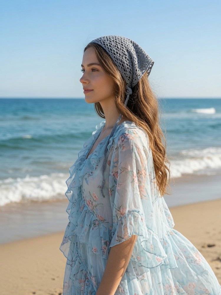 Indigo mavi bandana