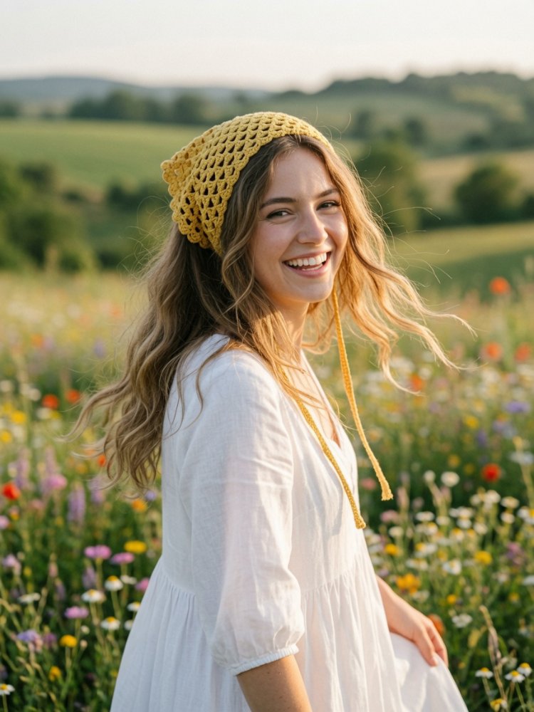 Koyu Sarı Bandana