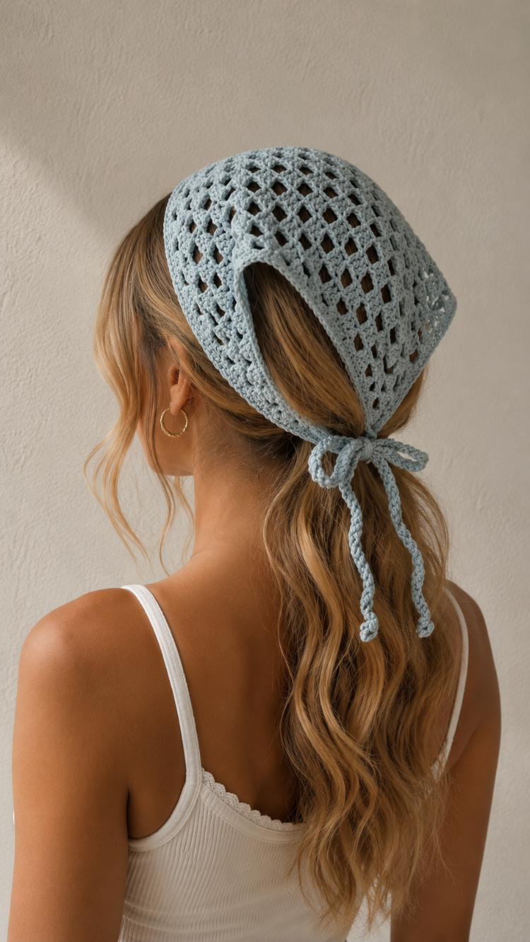 Gri mavi bandana